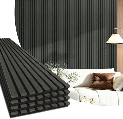 Art3d 94.5 x 12.8 in Soundproof Wood Textured Wall Panel by Art3d