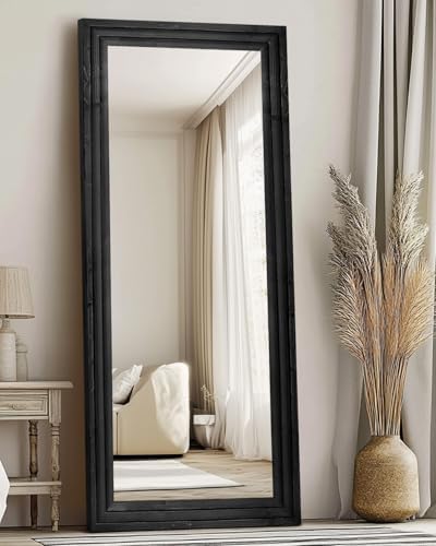 71x30in Full Length Mirror, 3-Tier Stepped Solid Wood Frame - Image 6