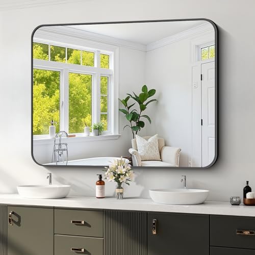 Koonmi Bathroom Wall Mirror, 36x48 Inch Large Vanity Mirror by KOONMI