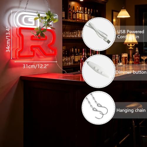 G.T.R Car Neon Signs for Wall Decor Neon Lights for Business Led Signs Suitable - Image 4