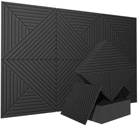 CIUIUTIC Acoustical Wall Panels, 6 Pack 20x20 Acoustic Wall Panels, Decorative by CluluticAcousticPanels