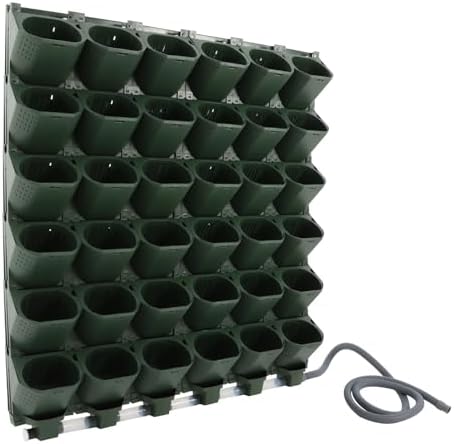 Wall Mounted Vertical Garden Planter, 36 Planters Self-Watering System by Unknown