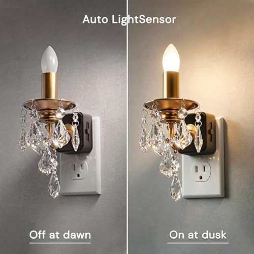 L LOHAS LED Flameless Candle Night Light 2 Pack Night Lights Plug into Wall - Image 2