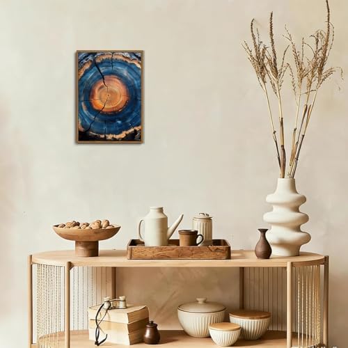 Tree Ring Wall Art Framed, Modern Nature Decor - Image 6