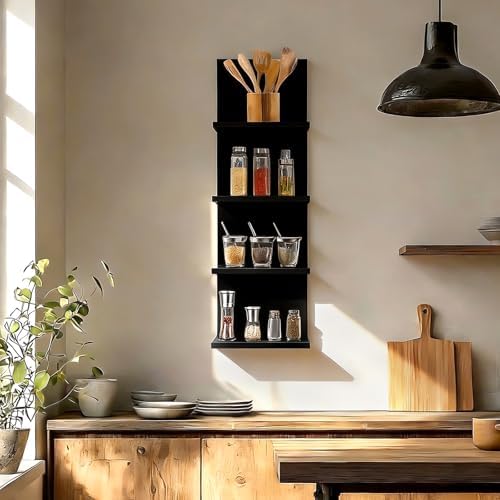 Homaterial 4 Tiers Floating Wall Shelves - Image 4