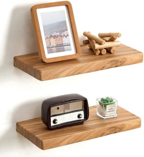 Floating Shelves for Wall, Round Edge Wall Shelves by FLYJOE