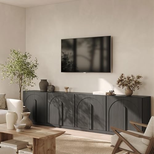 BELLEZE Bijou Set of 4 31.5" TV Stand & Entertainment Centers by BELLEZE