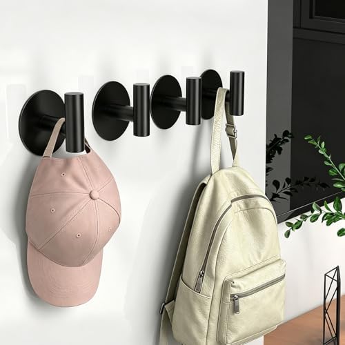 Self-Adhesive Coat Hooks, Stainless Steel Heavy Duty Wall Hooks, Towel Hooks - Image 6