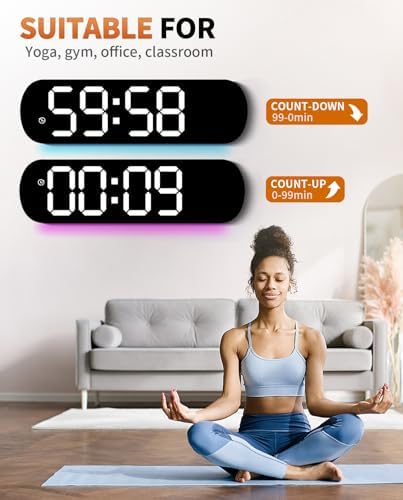 14" Large Digital Wall Mount Clock, Count Down Timer - Image 7