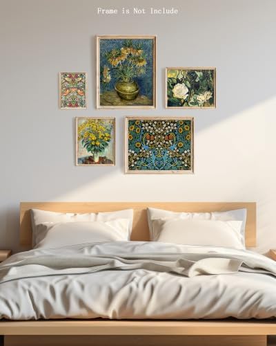 Vodefoad William Morris Prints Set of 5, Vintage Eclectic Flower Gallery Wall - Image 2