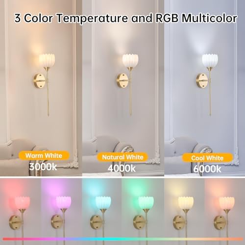 Shenmoyl Battery Operated Wall Sconce Set of 2 - Image 3