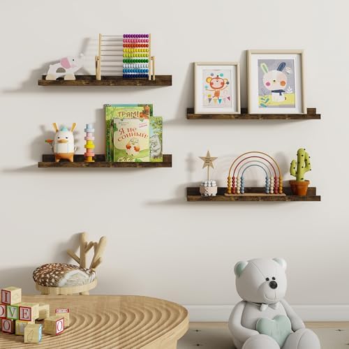 Dreamland Picture Ledge Shelf for Wall, Floating Shelves Set of 2, 24 inch Long - Image 5