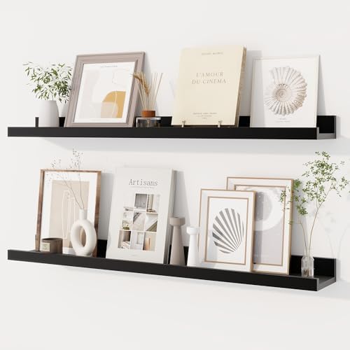 Dreamland Picture Ledge Shelf for Wall, Floating Shelves Set of 2, 32 Inch Long by Dreamland