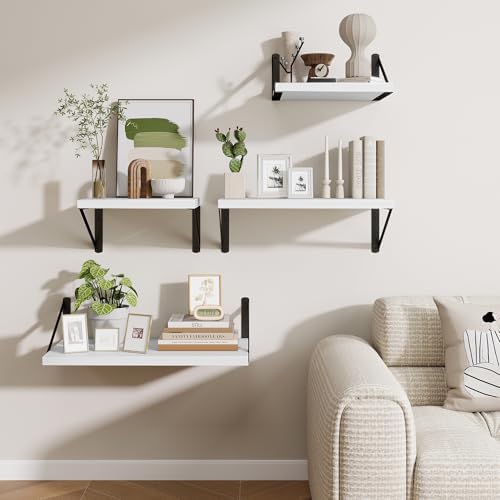 Deep Wall Shelves 16"W x 12"D Engineered Wood Floating Shelves - Image 7