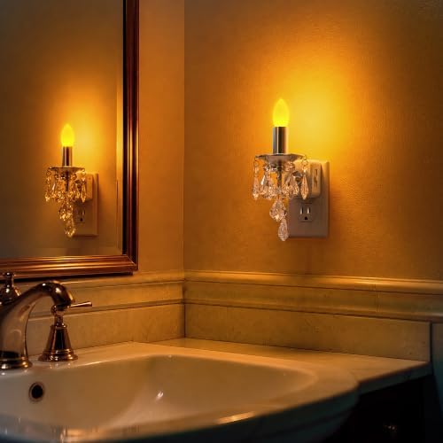 Briignite Chandelier Night Lights Plug into Wall, Dusk to Dawn Sensor - Image 6