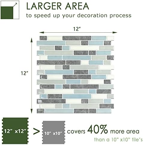 STICKGOO Peel and Stick Wall Tile Self-Adhesive Backsplash Thicker Design - Image 5