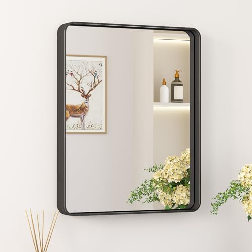 Keonjinn 16 x 20 Inch Black Bathroom Mirrors by Keonjinn
