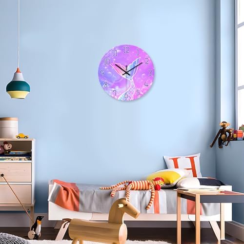 Mermaid Wall Clocks Battery Operated 12 Inch - Image 3