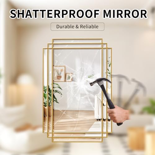 36"x24" Rectangle Beveled Wall Mirror - Image 4