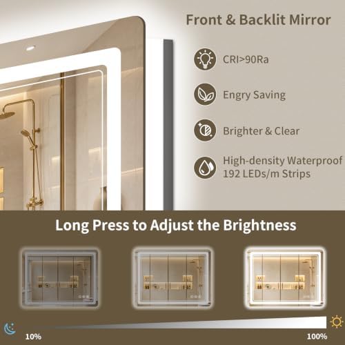 36"x36" LED Bathroom Mirror - Image 3