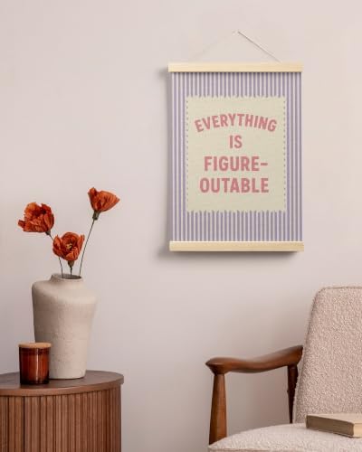 FGFK Everything Is Figureoutable Inspirational Wall Art Poster Hanger Frame - Image 4