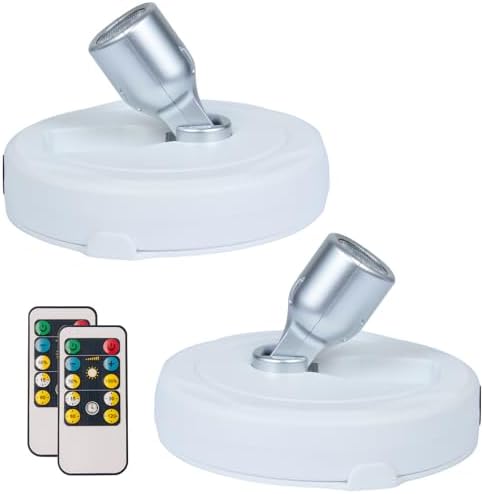 HAMVIDNE Wireless LED Spotlight, Battery Powered Indoor Plant Tree Up Light by HAMVIDNE