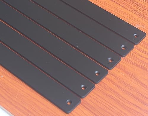 24 Pack - L 11" x H 6" x W1.5, 5mm Thick Black L Shelf Bracket, Iron Shelf - Image 6