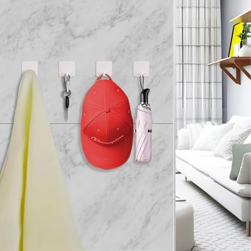 FOTYRIG Adhesive Towel Hooks Heavy Duty Stick on Towel Holder Wall Hangers - Image 4