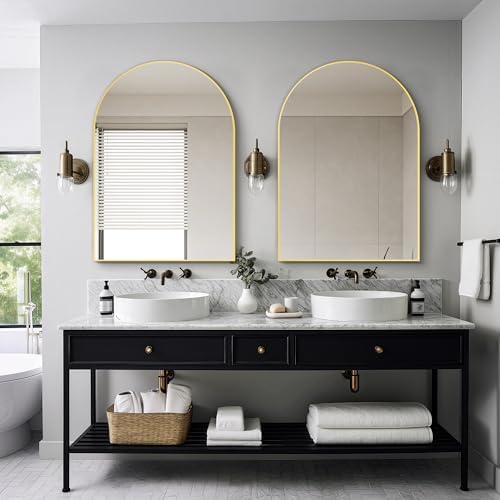 Delma Arched Bathroom Mirror - Image 7