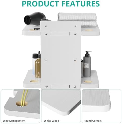 WALI 2 Tier Floating TV Wall Shelf - Image 5
