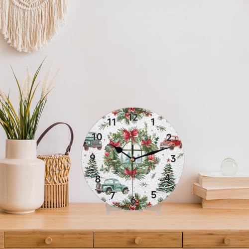 Wall Clock 9.84 Inch Silent Wall Clocks Battery Operated Non Ticking Round - Image 2