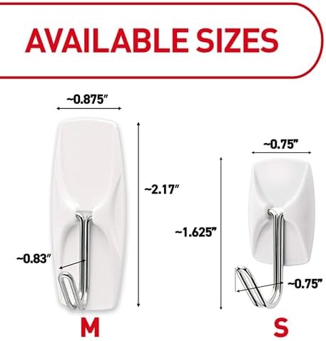 Command Small Wire Toggle Hooks, and 48 Strips, Damage Free Hanging Wall Hooks - Image 4