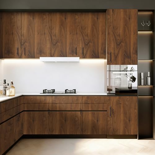 Wood Grain Contact Paper Peel and Stick Self Adhesive Dark Brown Wallpaper - Image 4