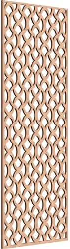 Resort Decorative Pierced Fretwork Wood Wall Panels, 25 3/8"W x 64 3/8"H x 3/8"T by EkenaMillwork