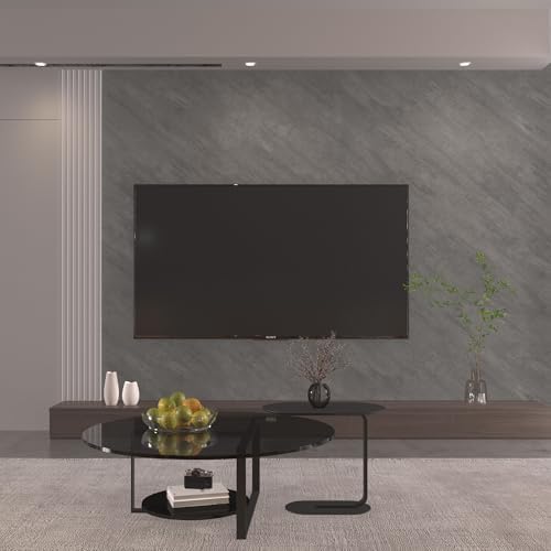 3yecao 48"×354" Extra Wide Large Size Grey Concrete Cement Wallpaper Peel and - Image 6