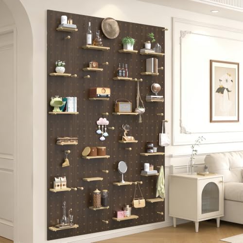 Wooden Modular DIY Pegboard Wall Organizer by BIFCIOFHBrandFlagship