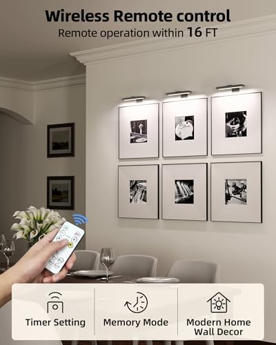 EZVALO Picture Light for Wall, Rechargeable 2400mAh Lights Wireless - Image 4