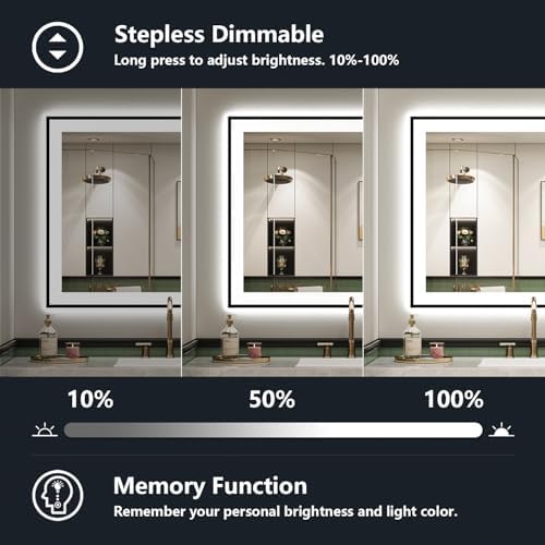 28x32 LED Bathroom Mirror with Lights - Image 4
