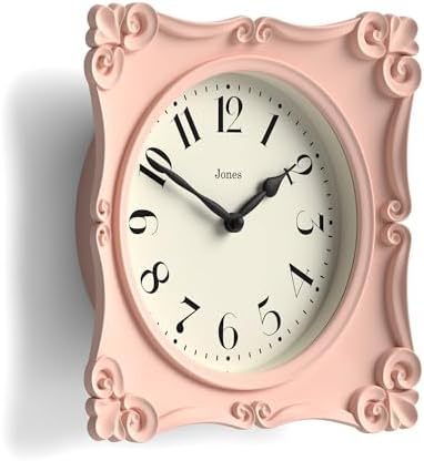 JONES CLOCKS® Rialto wall Clock | Ornate Vintage Style Square Clock | 10" | - Image 2