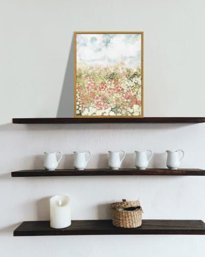 KBKBART Framed Country Wildflower Canvas Wall Art Spring Flower Prints - Image 4