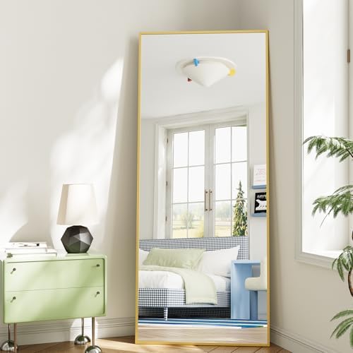 Koonmi 67"x30" Floor Mirror Full Length, Large Gold Mirror - Image 6