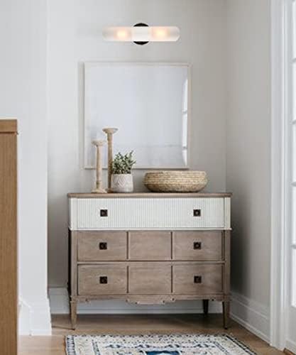 DAYCENT Modern Farmhouse Black Bathroom Light Fixtures Wall Sconces Set of Two - Image 4