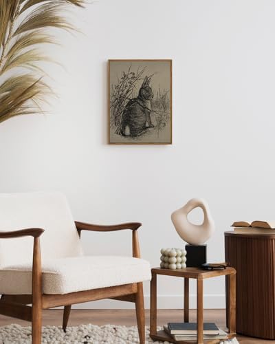 InSimSea Framed Canvas Prints Art, Easter Bunny Decor, French Country Farmhouse - Image 3