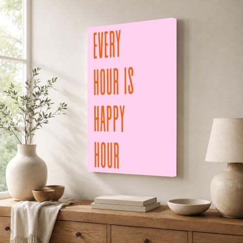 InkFlow Posters Every Hour Happy Hour Canvas Poster - Image 3