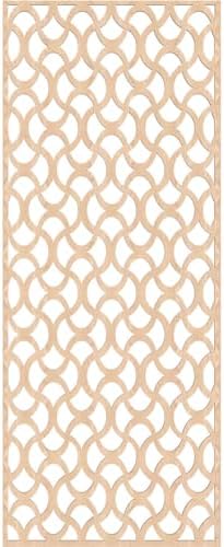 27 3/8"W x 69 3/8"H x 3/8"T Resort Decorative Fretwork Wood Wall Panels - Image 4