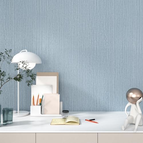 WESTICK Aqua Blue Grasscloth Wallpaper - Image 4