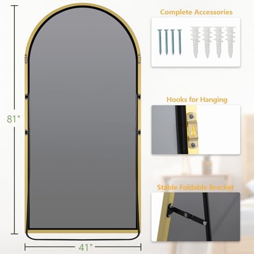 MELOMOIR Arched Full Length Mirror, Large Full Body Mirror - Image 6