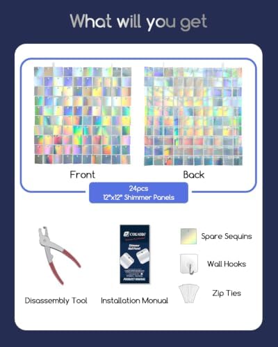 COKAOBE LiteGrid Series Shimmer Wall Backdrop - Image 2