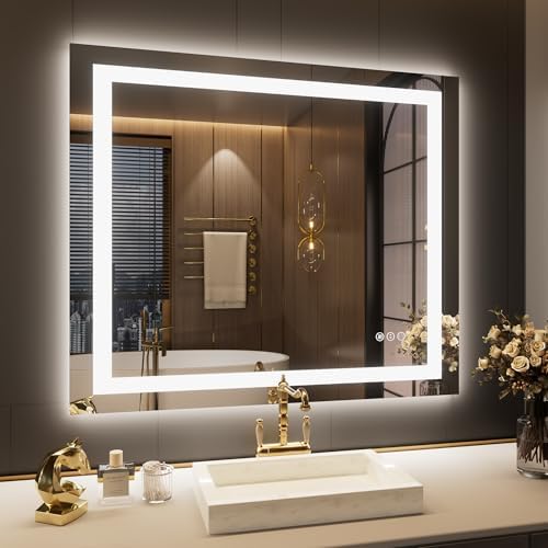 LOAAO 44"X36" LED Bathroom Mirror by LOAAO