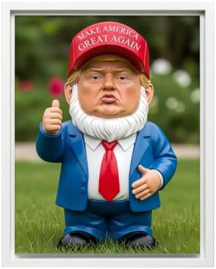 InkFlow Posters Garden Gnome Figurine Canvas Poster by InkFlowPosters
